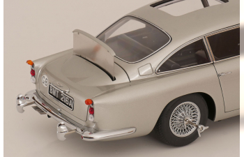 ASTON MARTIN DB5 from the movie James Bond Goldfinger, silver-grey