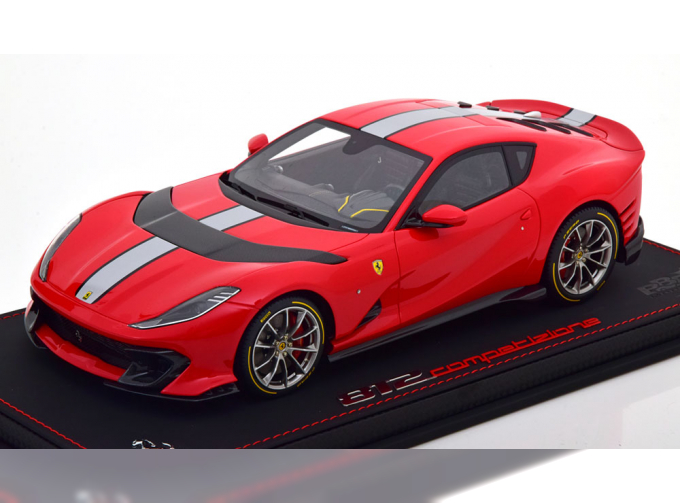 FERRARI 812 Competizione (2021), red silver