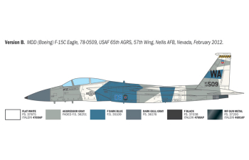 Сборная модель McDONNEL DOUGLAS F-15c Eagle Military Airplane 1986