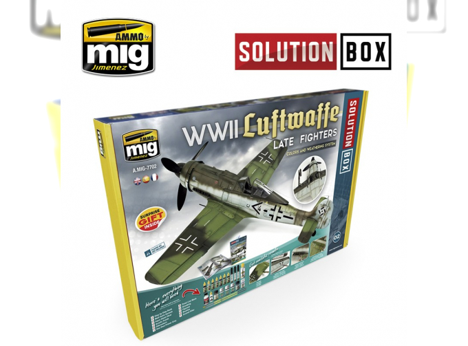 WWII LUFTWAFFE LATE FIGHTERS SOLUTION BOX / Набор для немецких истребителейконца ВМВ