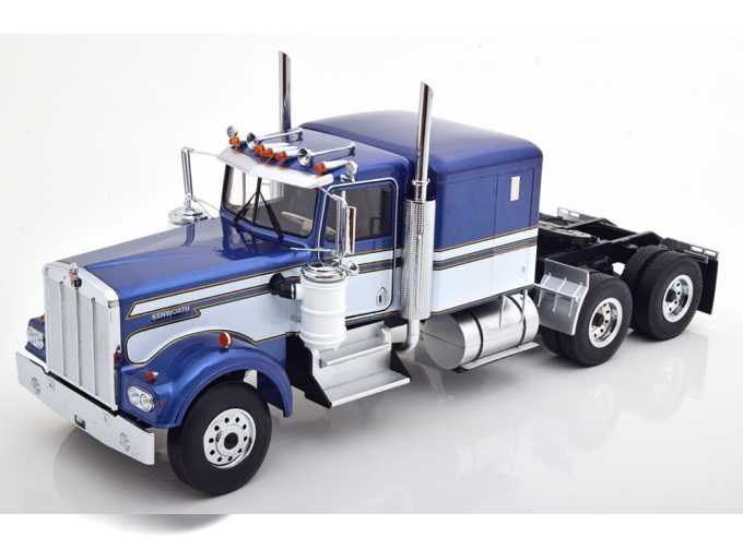 KENWORTH W900, blue metallic white