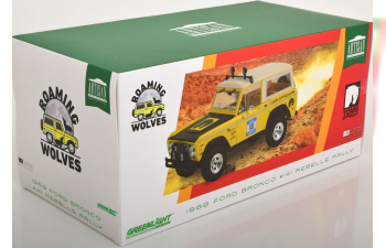 FORD Bronco Rebelle Rally Roaming Wolves (1969), yellow white