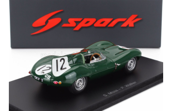 JAGUAR D-type 3.4l S6 Spider Team Jaguar Cars Ltd №12 24h Le Mans (1954) Stirling Moss - Peter Walker, Green