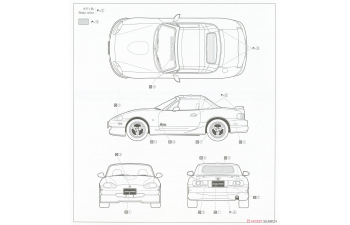Сборная модель Mazda Miata Speed NB8C RS A-spec