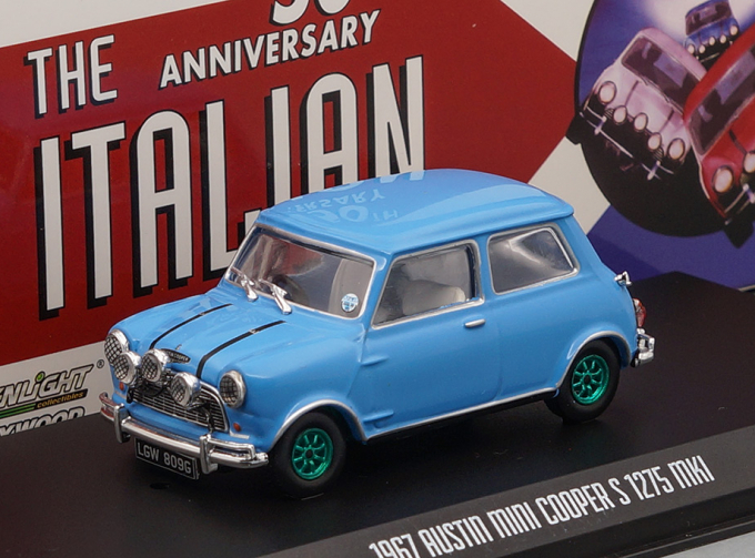 AUSTIN MINI Cooper S 1275 MkI 1967 Blue (из к/ф "Ограбление по-итальянски") (Greenlight!)