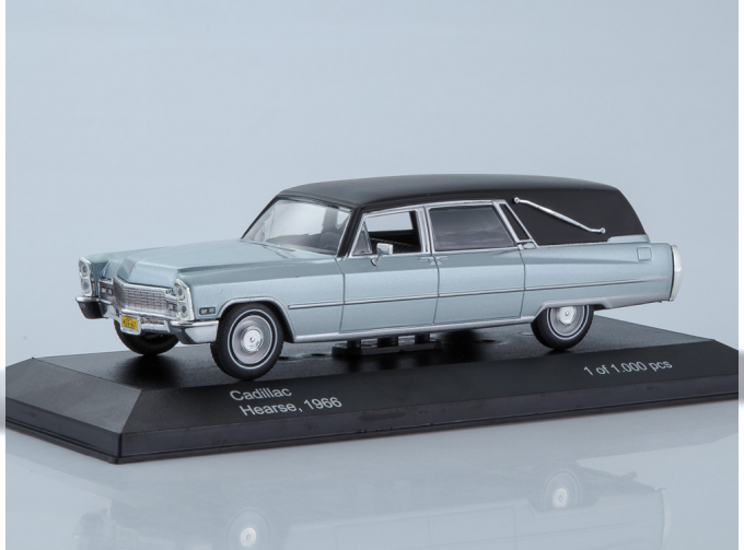 CADILLAC Hearse (катафалк) (1966), metallic light blue/black