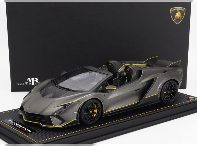 LAMBORGHINI Autentica Spider (2024) - Con Vetrina - With Showcase, Grigio Titans - Grey Met