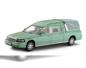 LINCOLN Тown car hearse (2009), green