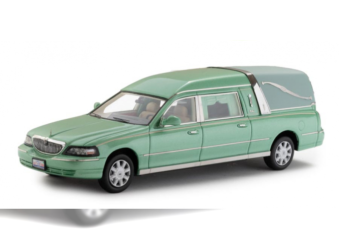 LINCOLN Тown car hearse (2009), green