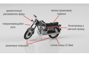 Восход-3М мотоцикл (оранжевый)