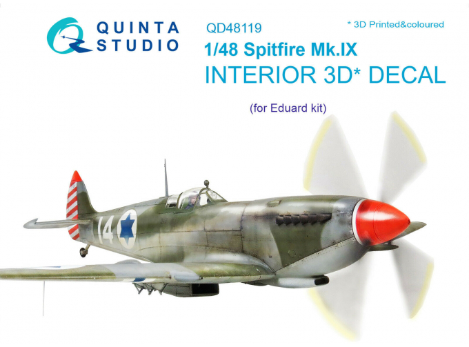 3D Декаль интерьера кабины Spitfire Mk.IX (Eduard)