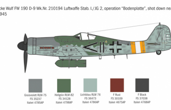 Сборная модель Самолет FW 190 D-9