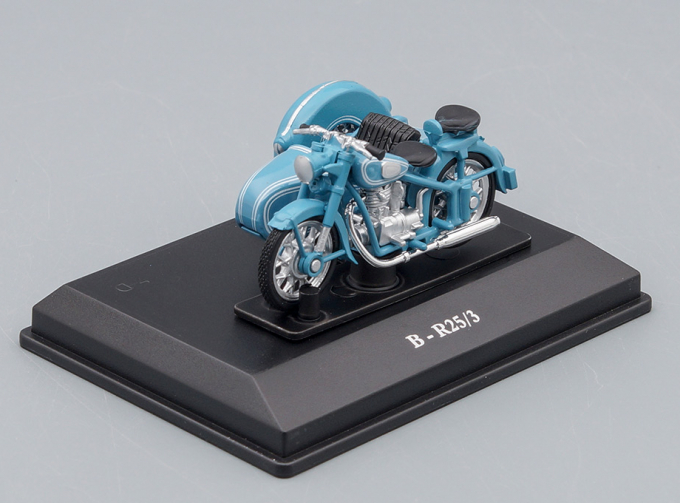 BMW R25/3 motorcycle with sidecar, light blue