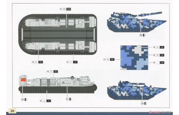 Сборная модель PLAN Amphibious Assault Ship Anhui Deluxe Edition