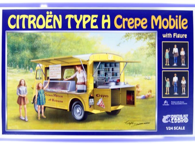 Сборная модель Citroen Type H Crepe Mobile с фигурками