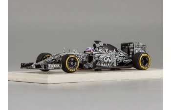 Red Bull RB11 Renault Test Car Infiniti Red Bull Racing Daniel Ricciardo (2015), black / white