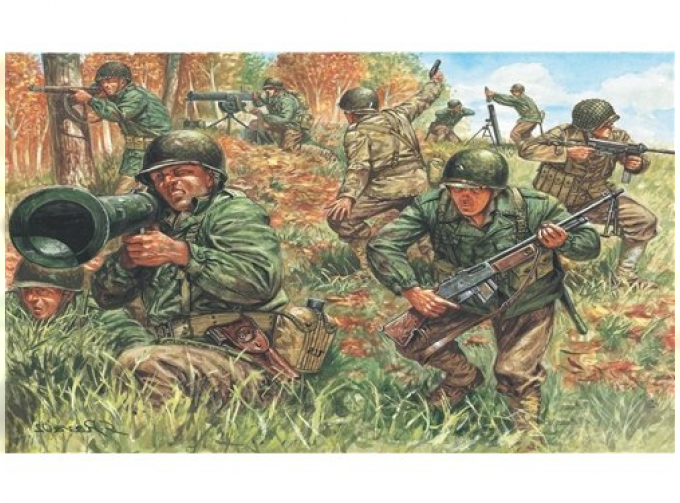 Сборная модель Солдаты WWII- AMERICAN INFANTRY