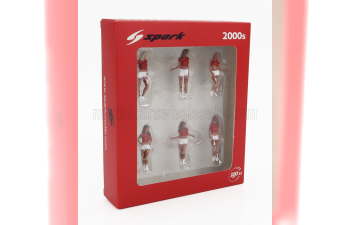 FIGURES Set 6x Grid Girls 2000s, Pink Red White