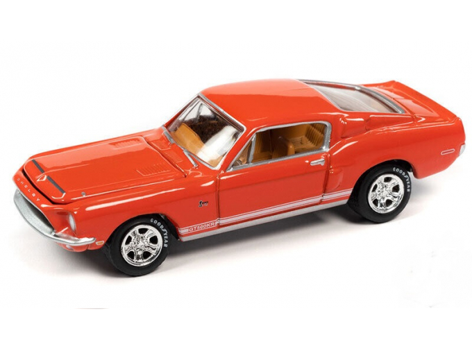 SHELBY GT500 KR (1968), calypso carol white rocker stripes