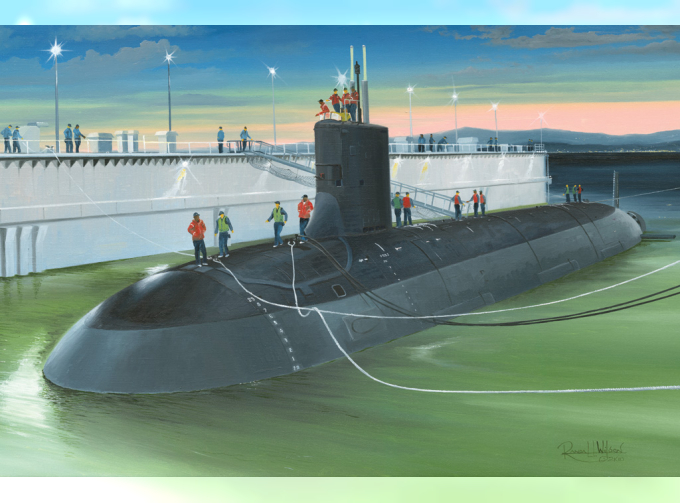 Сборная модель Американская АПЛ USS Virginia SSN-774