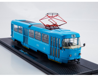 Трамвай TATRA-T3SU, синий