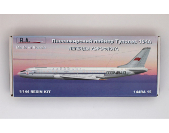 Сборная модель Пассажирский лайнер Туполев-104А