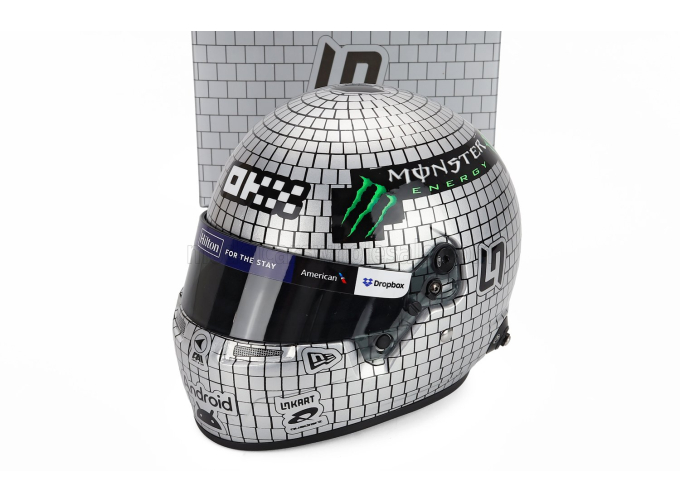BELL HELMET Lando Norris 2025 F1 Miami Gp Mcl39 Team Mclaren N 4 - World Champion, Silver