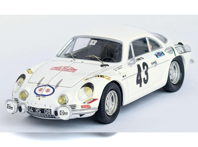 RENAULT Alpine A110 (night Version) №43 Rally Montecarlo (1973) Christine Dacremont - Marie-odile Desvognes, White