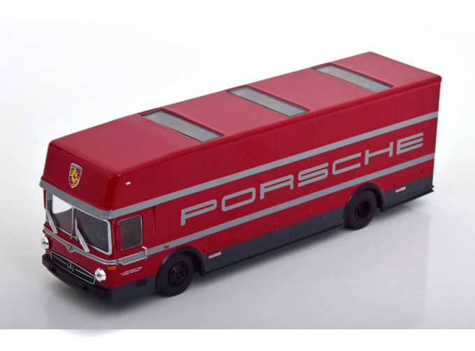 MERCEDES-BENZ O317 Race Transporter "Porsche Motorsport" (1967), Red 	MERCEDES-BENZ O317 Race Transporter "Porsche Motorsport" (1967), Red