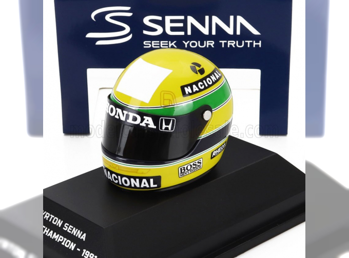 BELL HELMET F1  Casco Helmet Mp4/6 Honda N 1 World Champion Season (1991) Ayrton Senna, Yellow Green