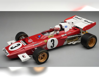 FERRARI F1 312b2 N 3 Zandvoort Gp (with Pilot Figure) (1971) Clay Regazzoni - Con Vetrina - With Showcase, Red White