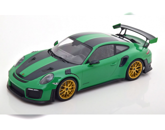 PORSCHE 911 (991/2) GT2 RS Weissach Package (2018), grün/schwarz