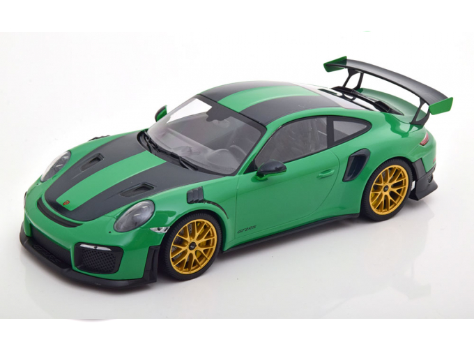 PORSCHE 911 (991/2) GT2 RS Weissach Package (2018), grün/schwarz