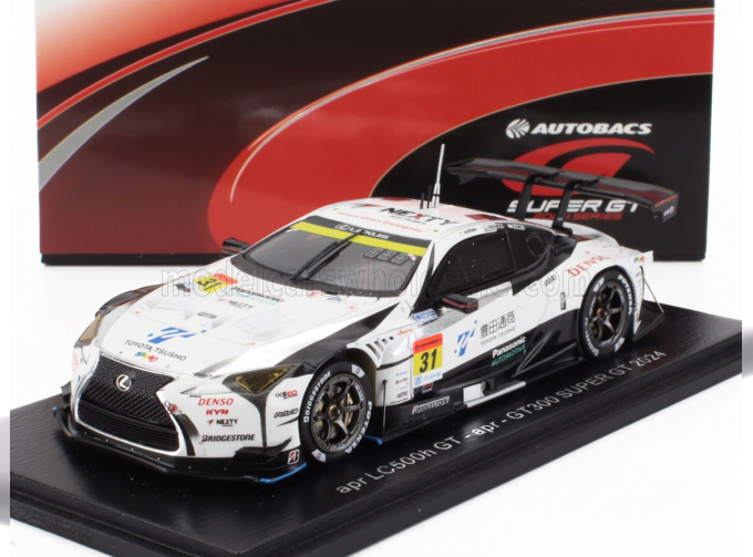 LEXUS Lc500h Gt Team Apr №31 Gt300 Class Super Gt (2024) Kazuto Kotaka - Jin Nakamura - Yuki Nemoto, White Black