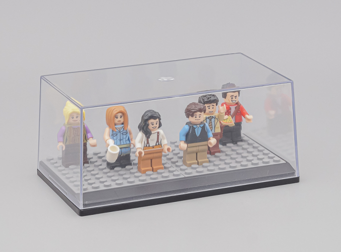 Бокс черный подиум + LEGO серый