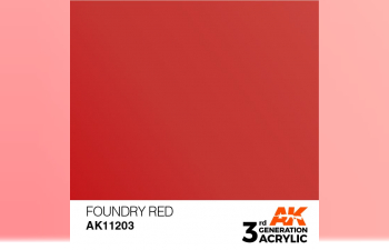 Краска акриловая 3rd Generation Foundry Red 17ml