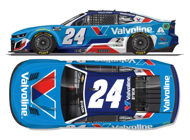 Chevrolet #24 William Byron *Valvoline* blue/white/red 2025