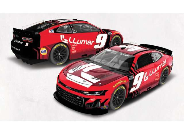 CHEVROLET #9 Chase Elliott *Llumar*, red 2026