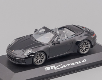 PORSCHE 992 Carrera 4 Cabriolet, black