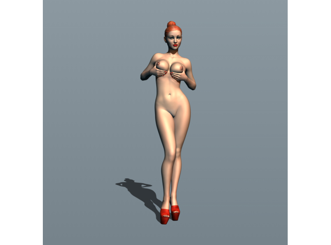 Фигурка Голышом, окрашенная