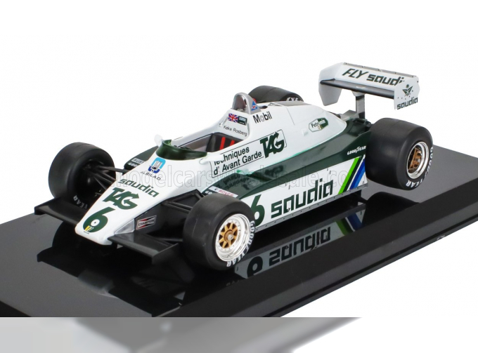 WILLIAMS F1 Fw08 Team Ford №6 World Champion Season (1982) Keke Rosberg - Con Vetrina - With Showcase, Green White