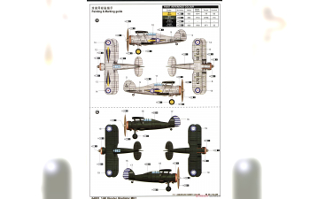 Сборная модель Истребитель Gloster Gladiator MK1