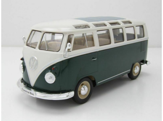 Volkswagen Bus Lowrider 1962 зеленый с белым