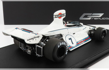 BRABHAM F1 Ford Bt44b Martini №7 Season (1975) Carlos Reutemann - Con Vetrina - With Showcase, White