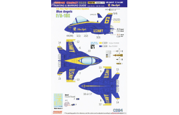Сборная модель US Navy F/A-18E Blue Angels Compact Series