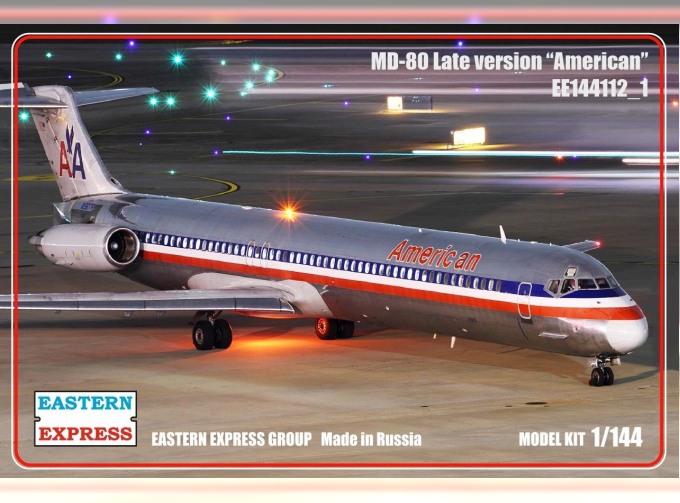 Сборная модель Авиалайнер MD-80 поздний American (Limited Edision)