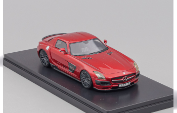 MERCEDES-BENZ Brabus 700 Biturbo SLS AMG C197, red metallic