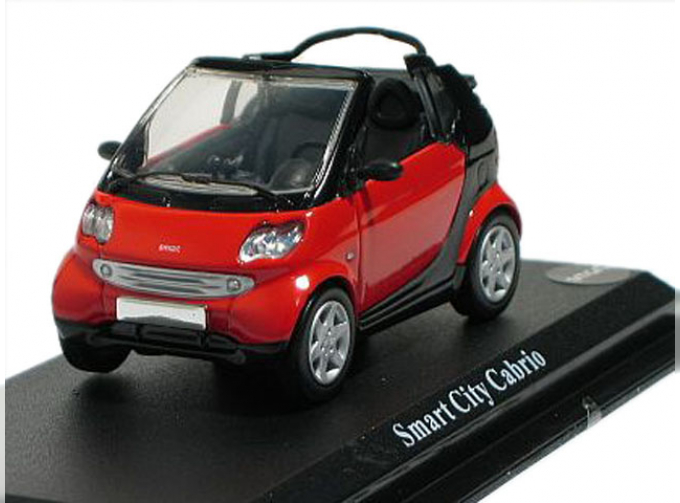 SMART City Cabrio, CAR collection 1:43, красный