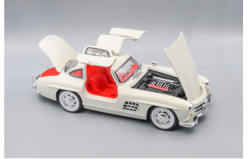 MERCEDES-BENZ 300 SL, белый, 25 см.
