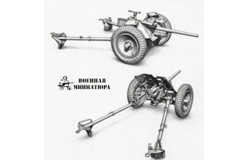 Сборная модель Pak 35/36 (3,7 cm Panzerabwehrkanone 35/36) колеса DUNLOP